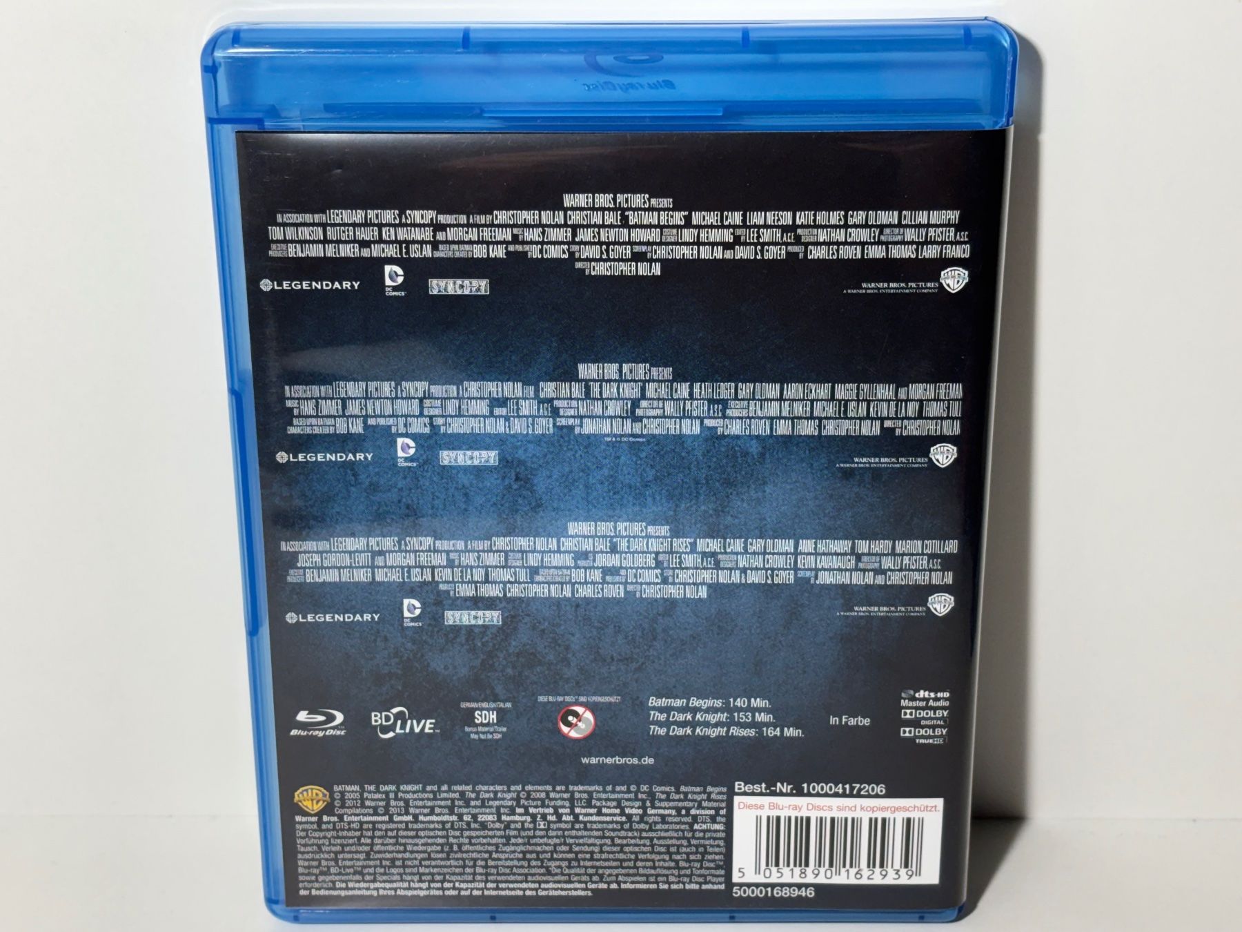 Alle DVDs: Batman - The Dark Knight Trilogie Blu Ray – Gebraucht aus Wilderswil von Sstriker 1