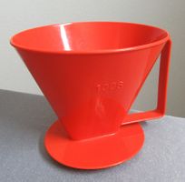 orangeroter Kaffeefilter Nr.1006 -  ca. 70er Jahre