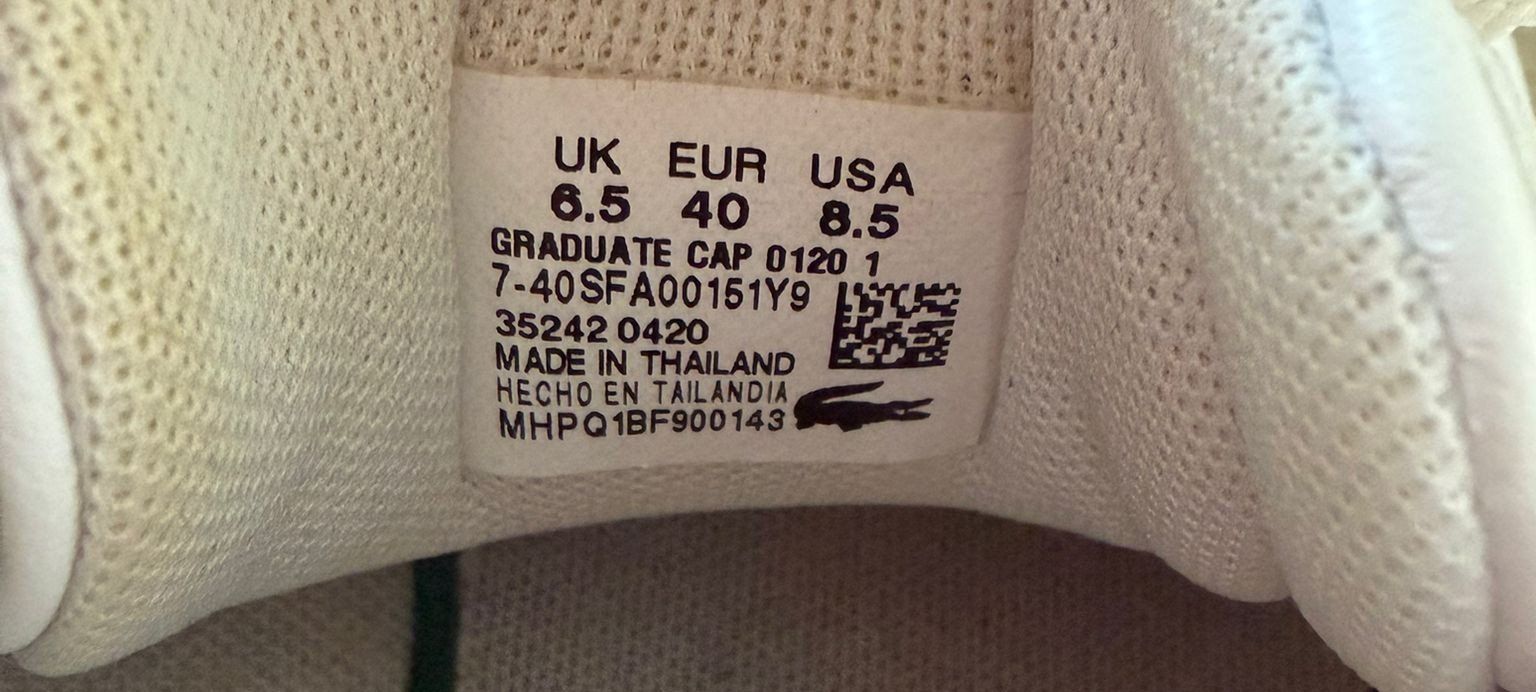 Lacoste Scarpe da donna: Lacoste Sneaker Weiss, Gr. 40, Damen – Usato da Bätterkinden venduto da Wymon 2