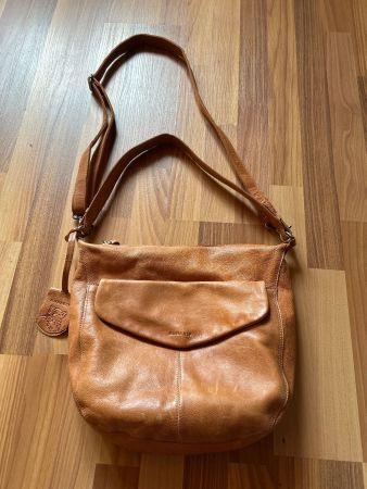 Ledertasche Damen cognac Schultertasche guter Zustand