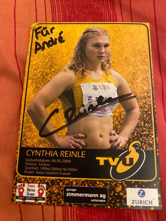 Autogrammkarte Cynthia Reinle Handsigniert Kaufen Auf Ricardo