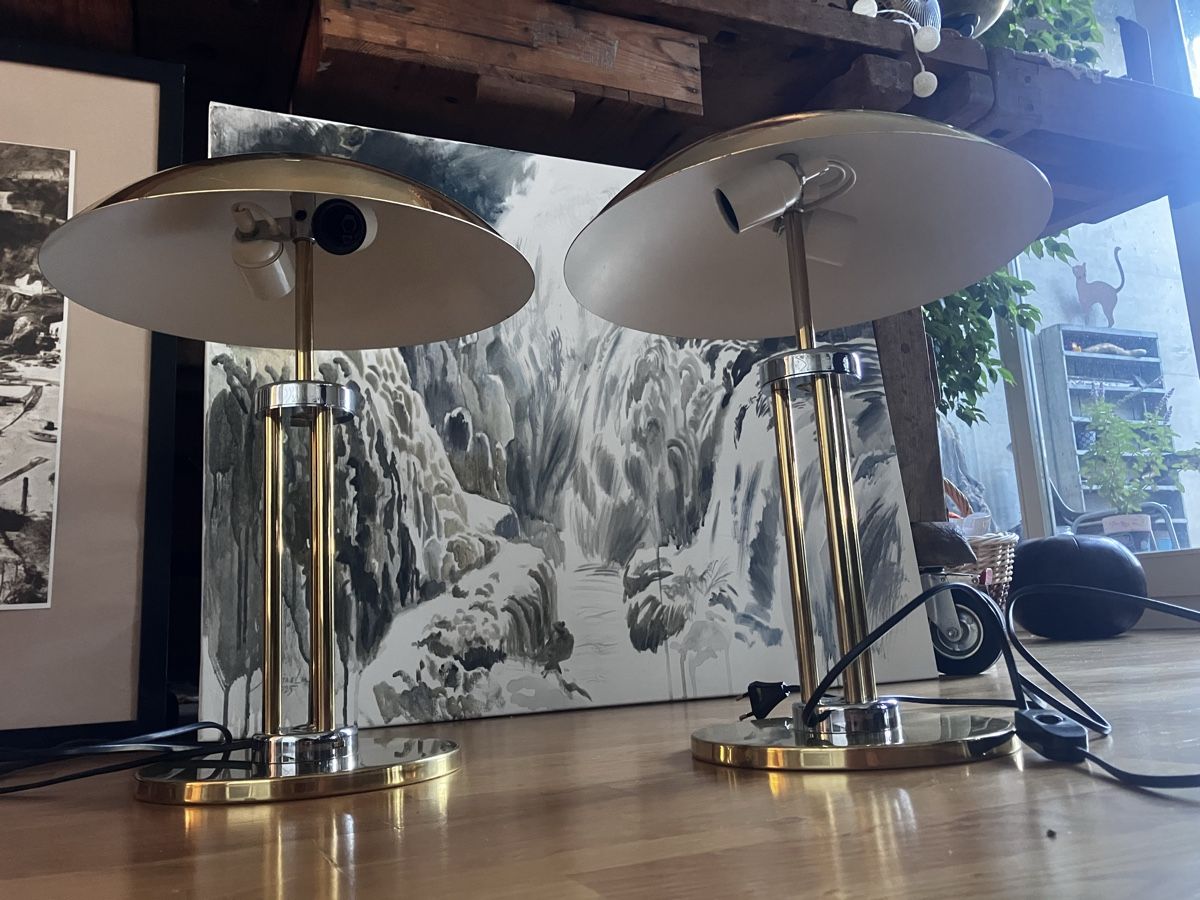 Lampes: Tischlampen Set Messing -Metall – D'occasion à Basel par eclipse012 1