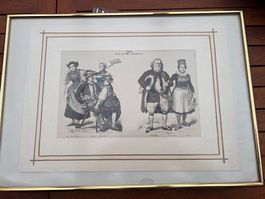 Grande et superbe lithographie dans son cadre.