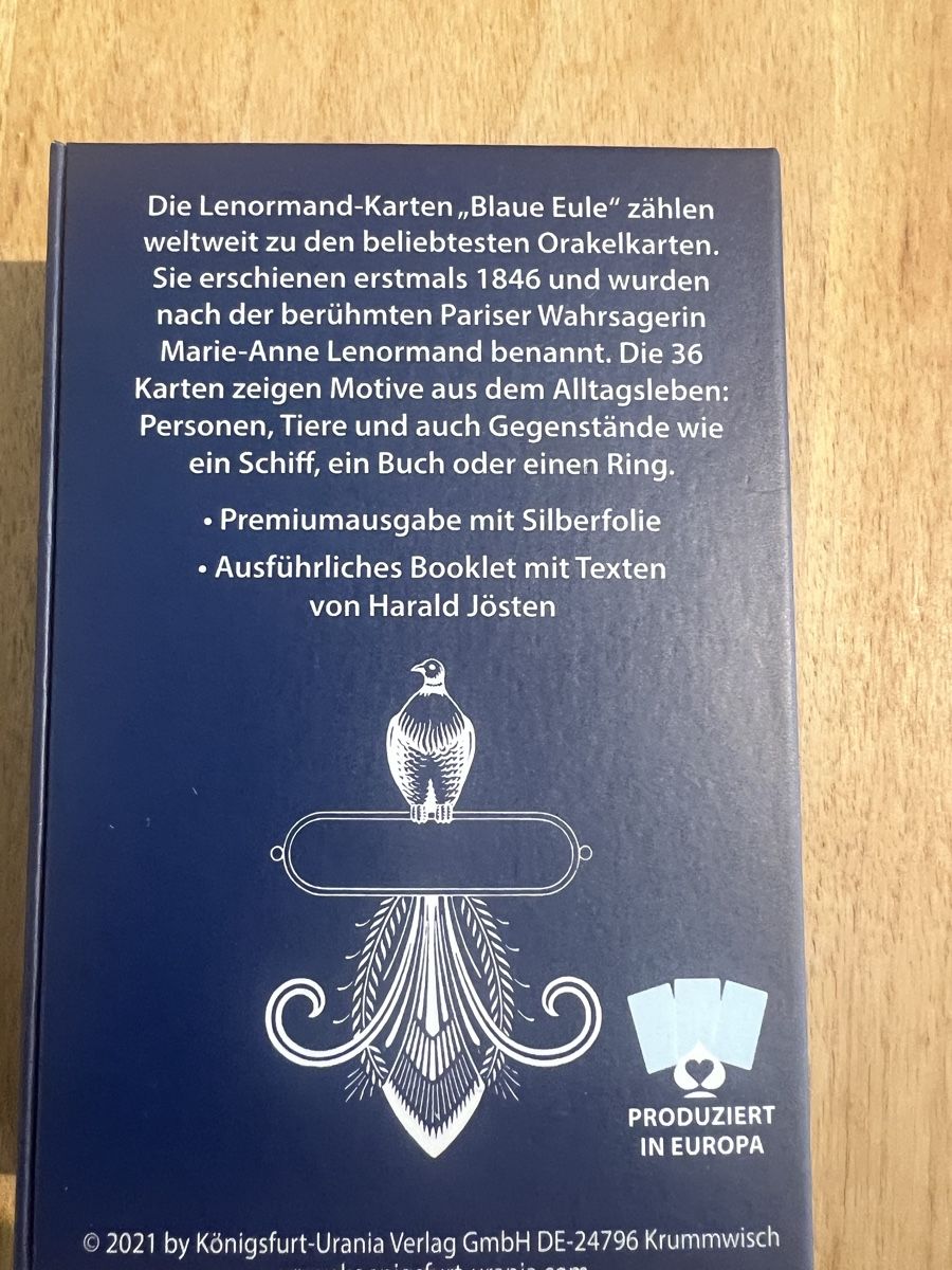Cartoline: Lenormand Tarotkarten – Nuovo (secondo la descrizione) da Zürich venduto da sagmx 1