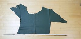Leder dunkel grün (echtes Nappa Rindsleder) Reststück