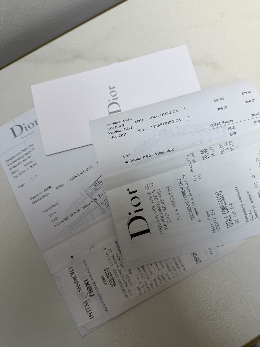 Dior Borse da donna: NEW Christian Dior Saddle Bag with Strap – Nuovo e nell'imballaggio originale da Vacallo venduto da kellyyy 9