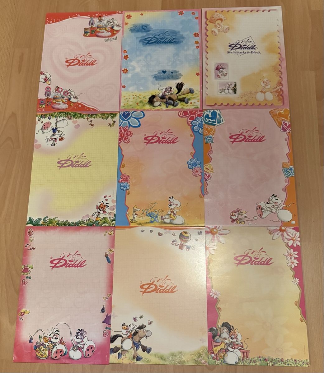 Papier: Diddlblätter-Set alt, 44stk. A5/A4 – D'occasion à Heiden par Bettyk11. 2