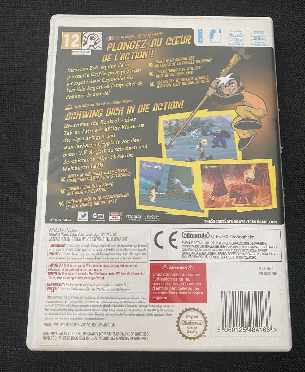 Nintendo Giochi: Wii The Secret Saturdays – Usato da Opfikon venduto da Luis144 1