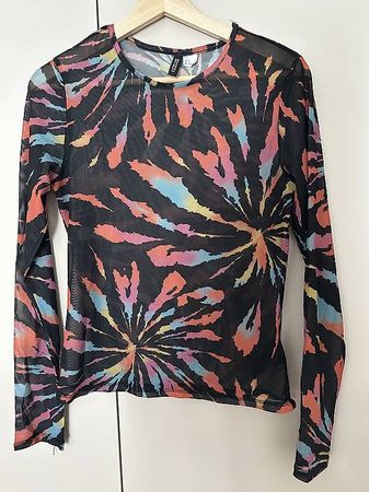 Haut en maille motif tie-dye