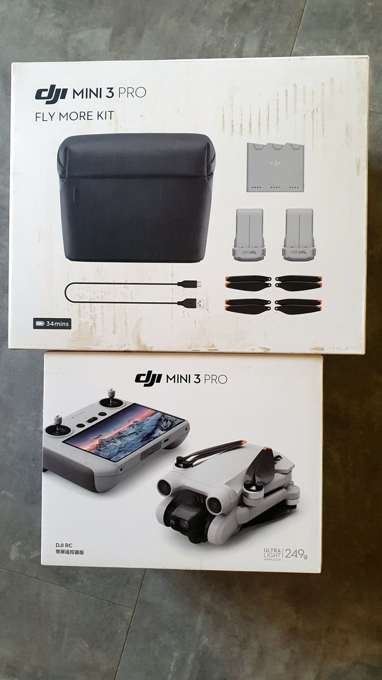 DJI RC Kits de montage: DJI Mini 3 PRO (High-End-Modell!) mit RC Controller & Fly Mo – D'occasion à Neuheim par h.grueter 3