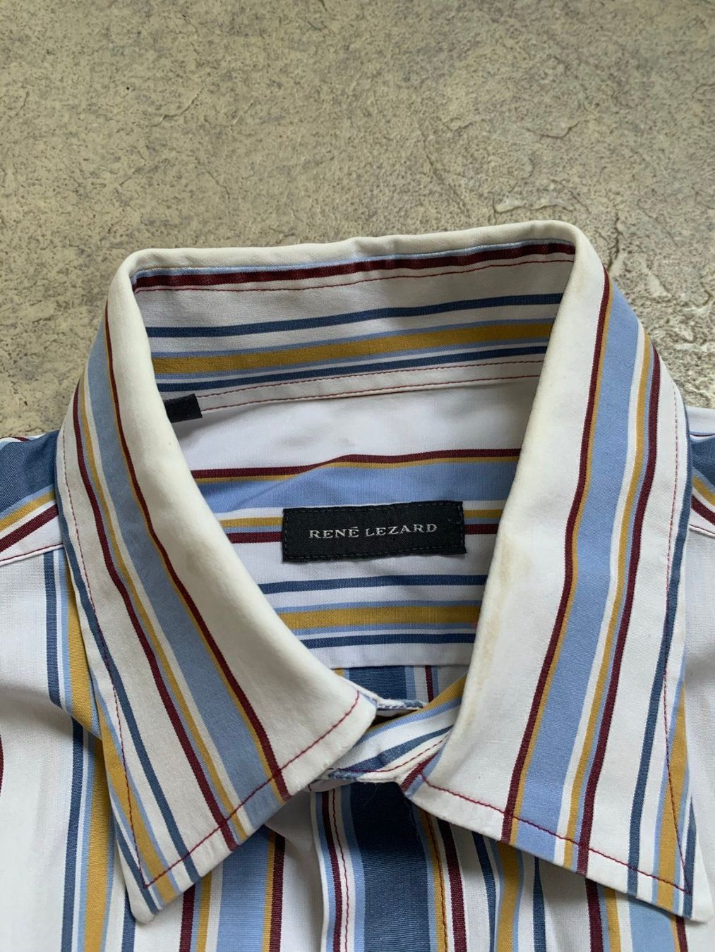 Camicie: RENÉ LEZARD - Vintage Hemd gestreift 38 – Usato da Zürich venduto da Diazaio 2