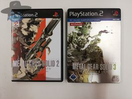 Metal Gear Solid 2 + 3 für die Sony Playstation 2  -   PS2