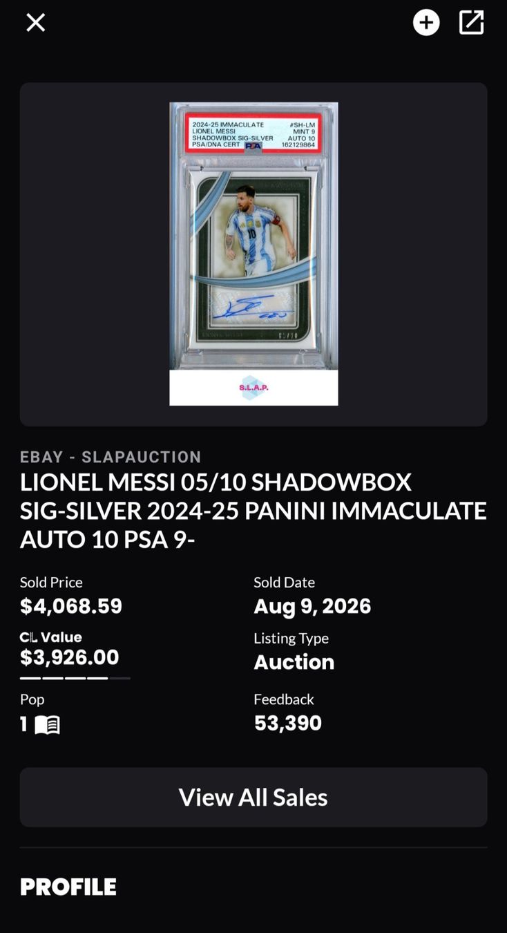 Panini Cartes à collectionner: Panini Immaculate Lionel Messi Argentinien Autogramm 02/10 – Neuf (Voir description) à Baar par phi_6xdh 9