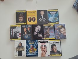 Collection de DVD de spectacles et d'humoristes français
