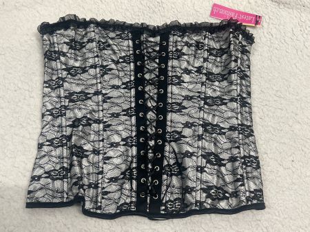 Spitzen Korsett  Corsage mit Schnürung Gr XL NEU