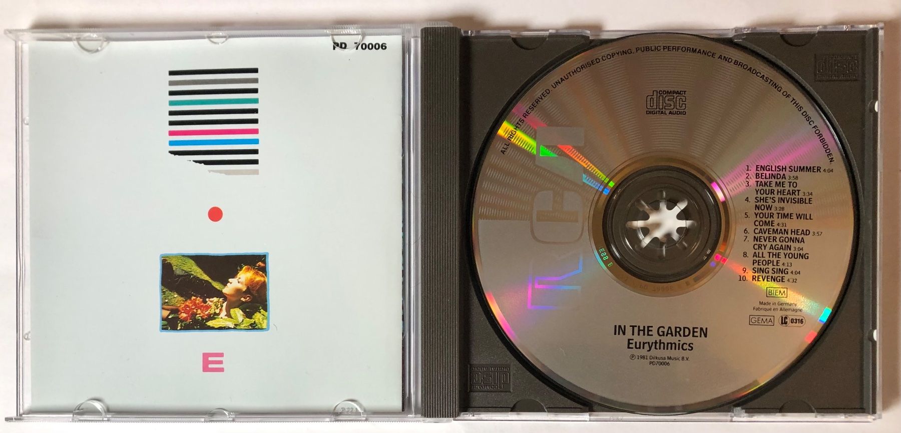 CDs: EURYTHMICS - IN THE GARDEN – Gebraucht aus Poliez-Pittet von Newtown-Records 2
