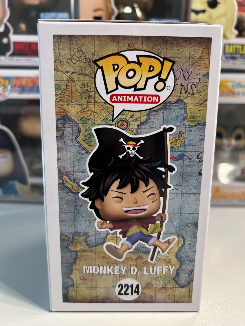 Funko Statuette: Funko POP! One Piece Monkey D. Luffy with Flag Edition Limit – Nuovo e nell'imballaggio originale da Le Mouret venduto da perfectbijou 1