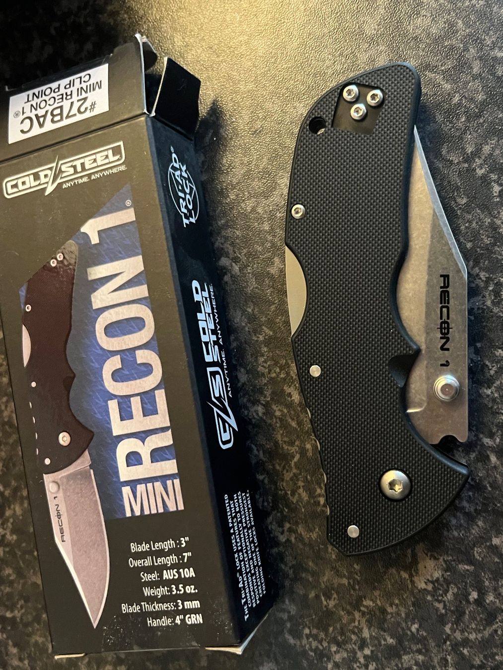 Taschenmesser: Cold Steel Recon 1 messer – Neu und originalverpackt aus St. Niklaus VS von wildholzmann 1