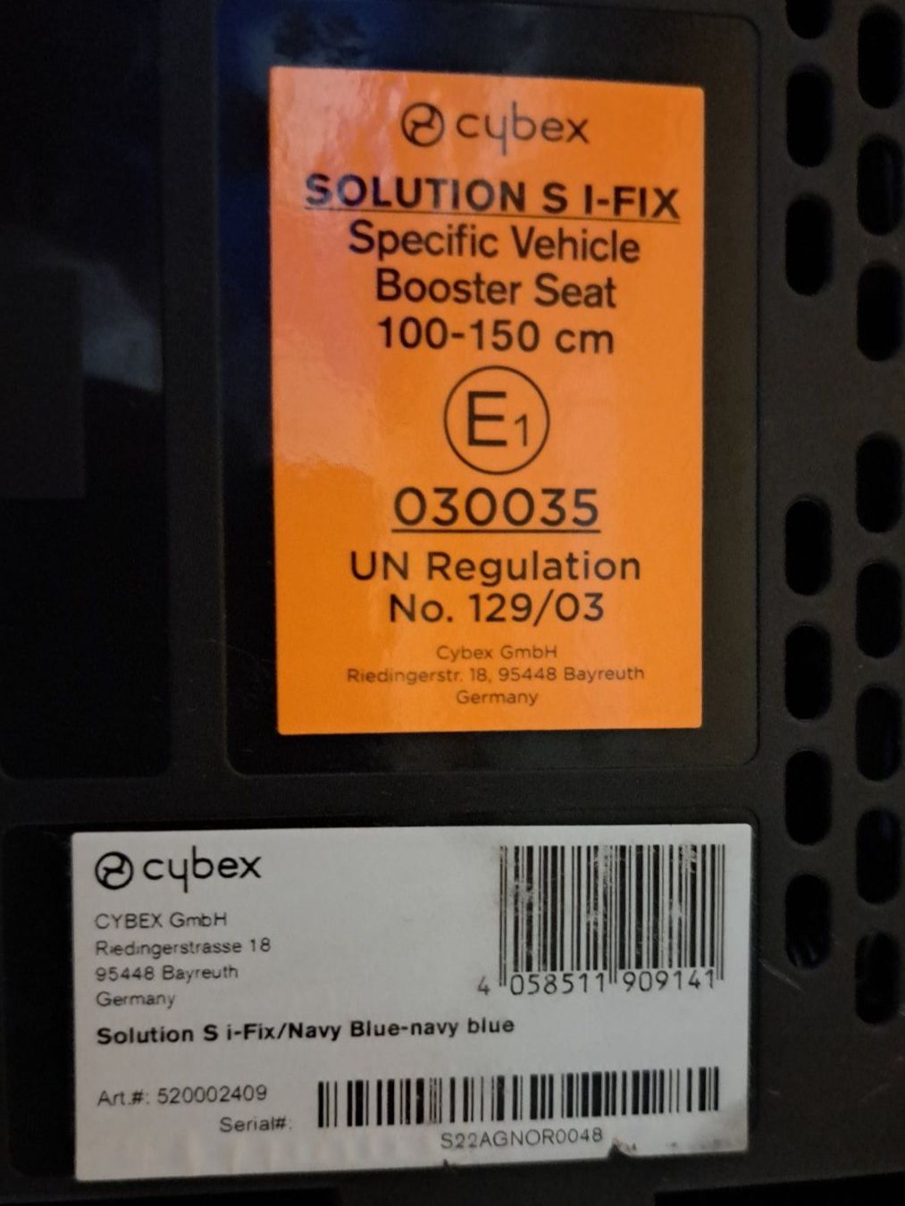 Cybex Sièges auto: Cybex Solution S i-Fix Kindersitz (dunkelblau) – D'occasion à Erlinsbach par carolinalexia 7