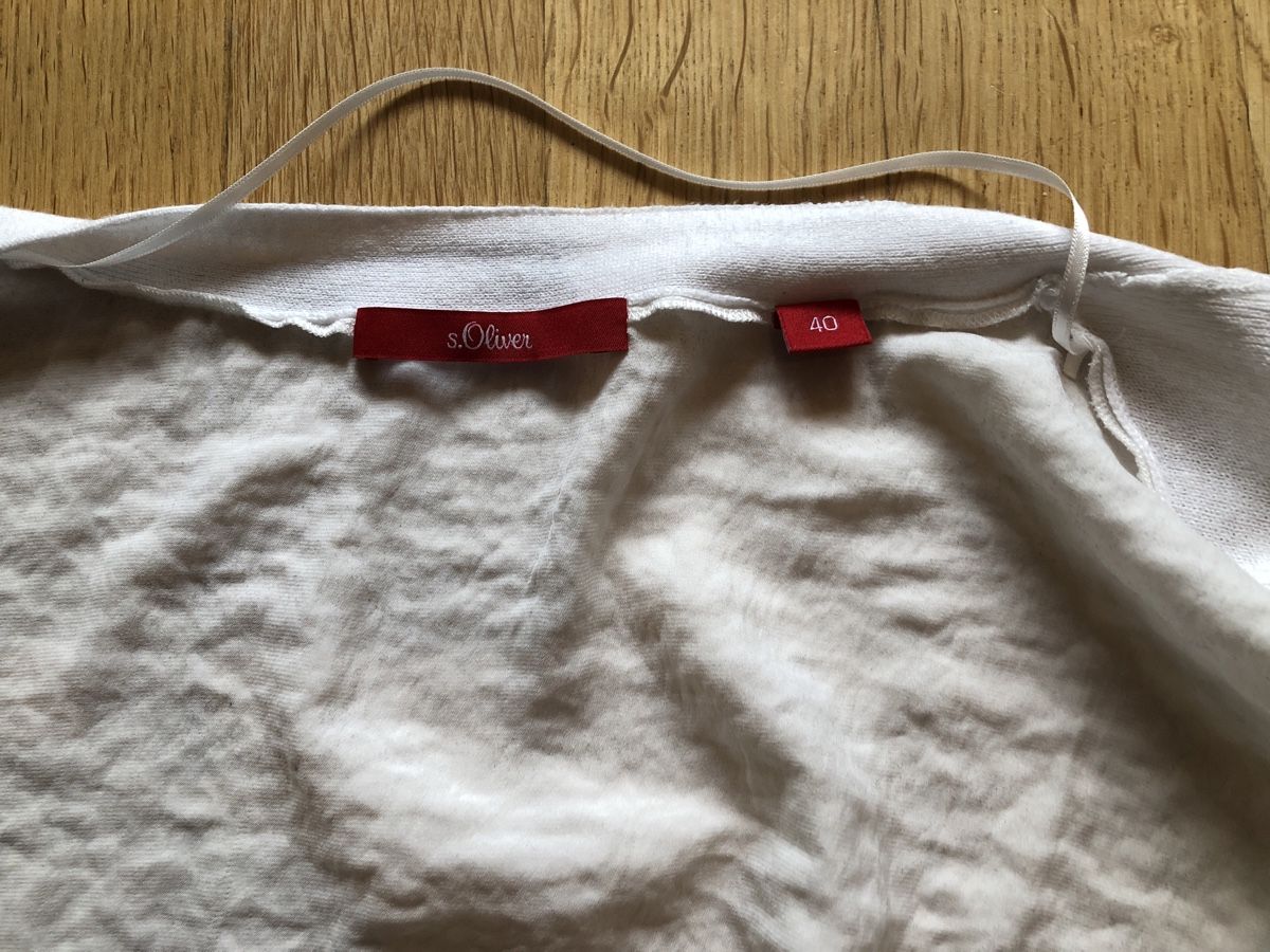 Bolero: S. Oliver Cardigan weiss Gr. 40 – Usato da Mauren venduto da ducducturi 5