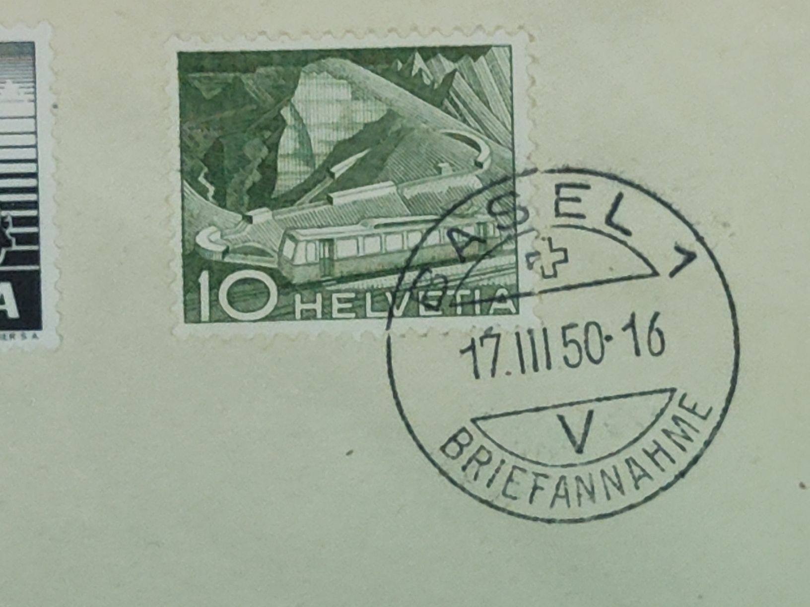 Alle Briefmarken: Bedarfsbrief 1950 Basel 1 – Gebraucht aus Gossau SG von mog_2q7f 2