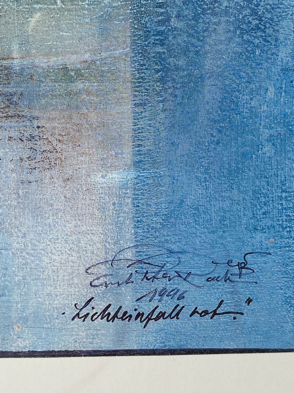 Gemälde: Ernst Peter Rade Bild 1996 Original Handsigniert – Gebraucht aus niederbipp von Esbenz 5