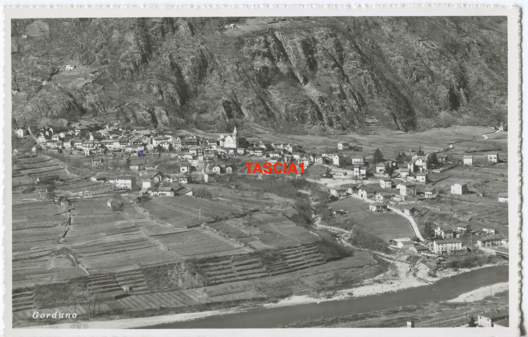 Ansichtskarten: Gorduno Panorama 1954 – Gebraucht aus coglio von Tascia1