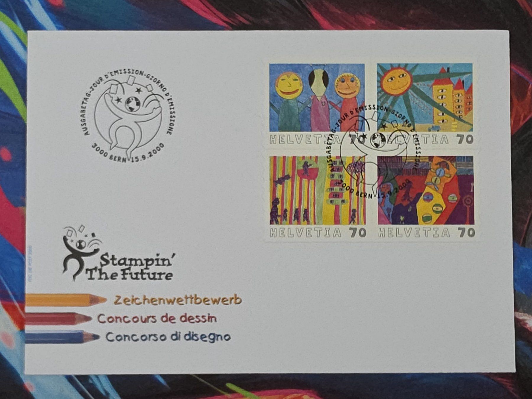 Tutti i francobolli: CL28 Enveloppe + Timbre Suisse 2000 – Usato da Cousset venduto da Patrick_Collections