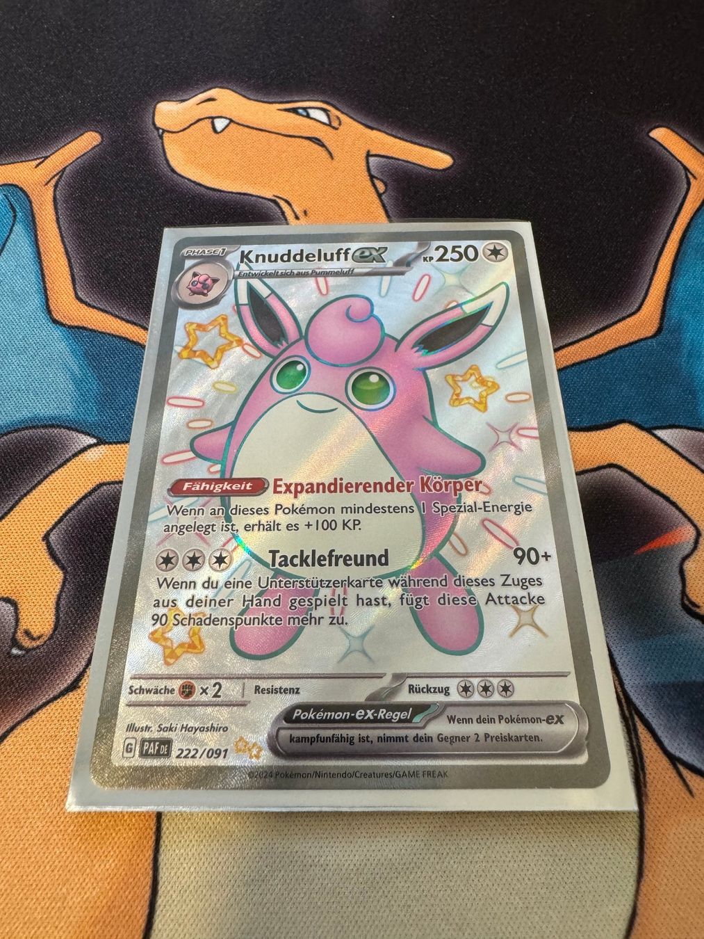 Pokémon Carte collezionabili: Knuddeluff ex (PAF 222) - Paldeas Schicksale – Nuovo (secondo la descrizione) da Bülach venduto da Pfrenzel