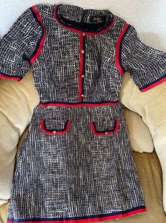 Kleid London Look - Tweed