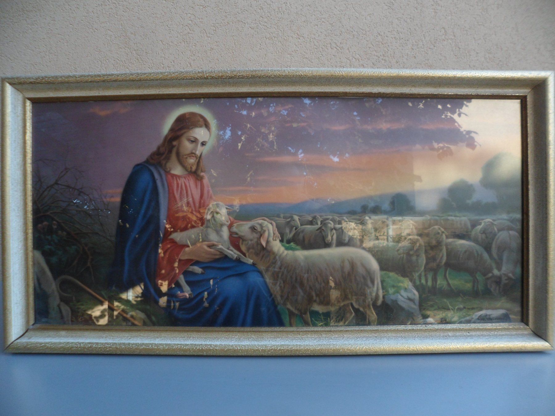 Dipinti: Tableau Biblique avec signature "Giovanni" – Usato da Yverdon-les-Bains venduto da pitchouffe