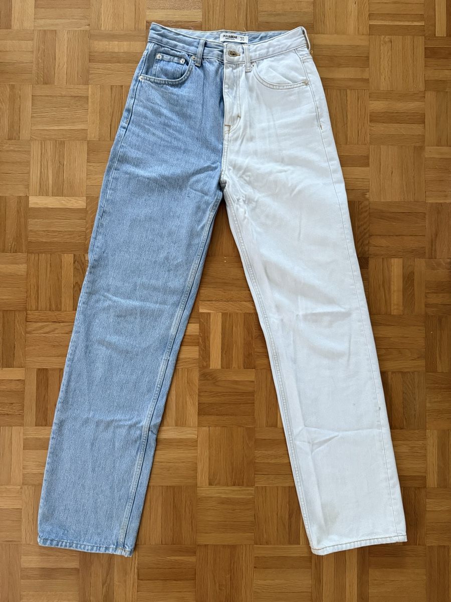 Pull&Bear Jeans: PULL&BEAR zweifarbige Jeans – Usato da Binningen venduto da zoemaya
