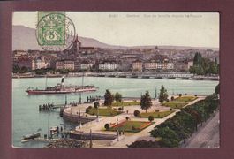 GENEVE depuis Les Pâquis - Bateau CGN - 1907