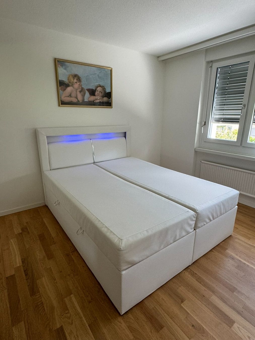 Letti: Boxspringbett in Lederoptik weiss mit Bettkasten – Usato da Adliswil venduto da theoriginalkeks 4