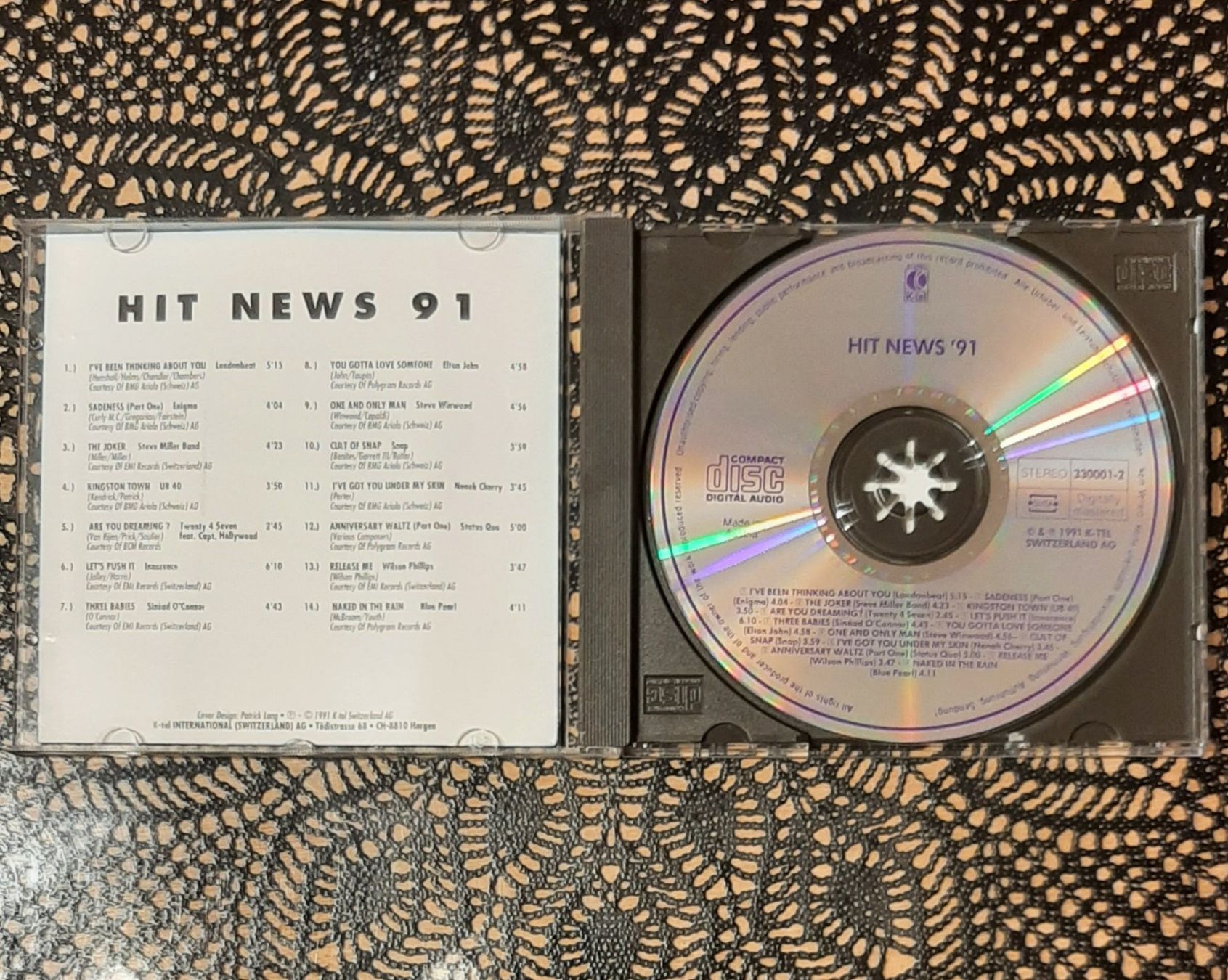 CD: Hit News 91, Hit Compilation CD Sampler 1991 – Usato da Schönenberg TG venduto da Gregolino76 2