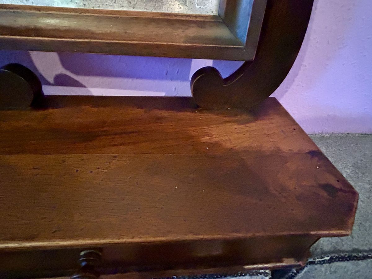 Tavoli da trucco: Miroir ancien de table avec tiroir, psyché lyre – Usato da Petit-Lancy venduto da Pierre_le_voyageur 3