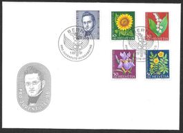 FDC Pro Juventute Serie 1961 J188 - J192 ET Bern 1.12.1961