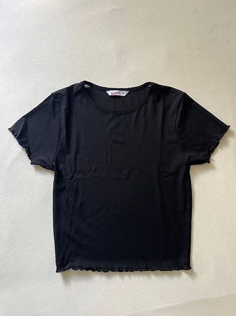 SCHWARZES MESH SHIRT