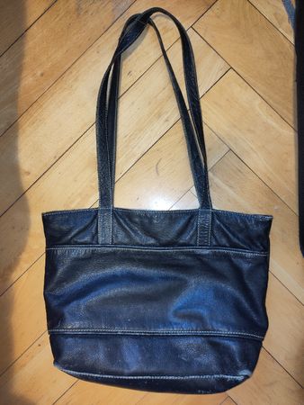 Vintage sac à main en cuir