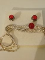 Silber Kette und Ohrstecker
