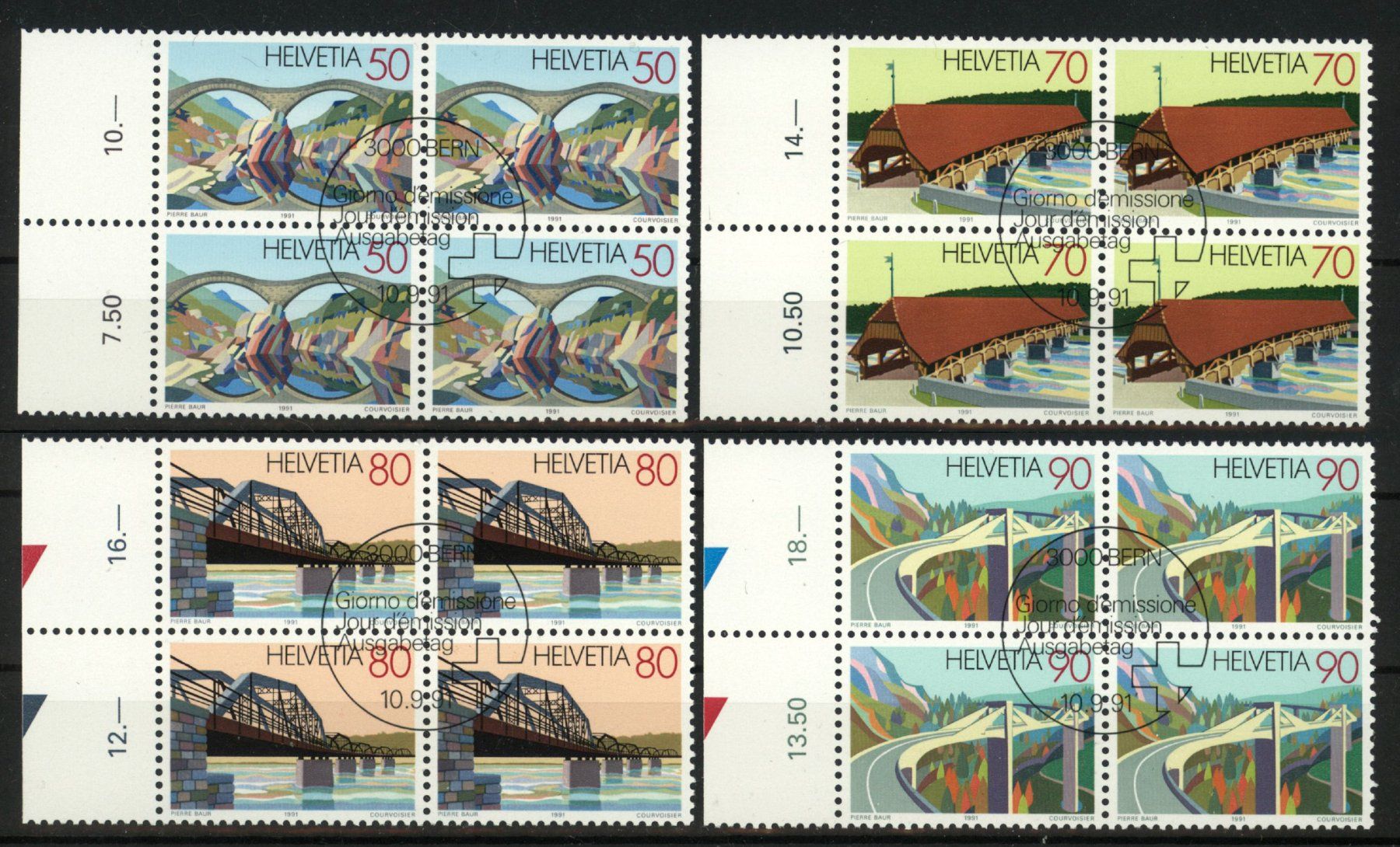 Tutti i francobolli: 1991, Sonderpostmarken III, ET – Usato da Willisau venduto da Vollstempel