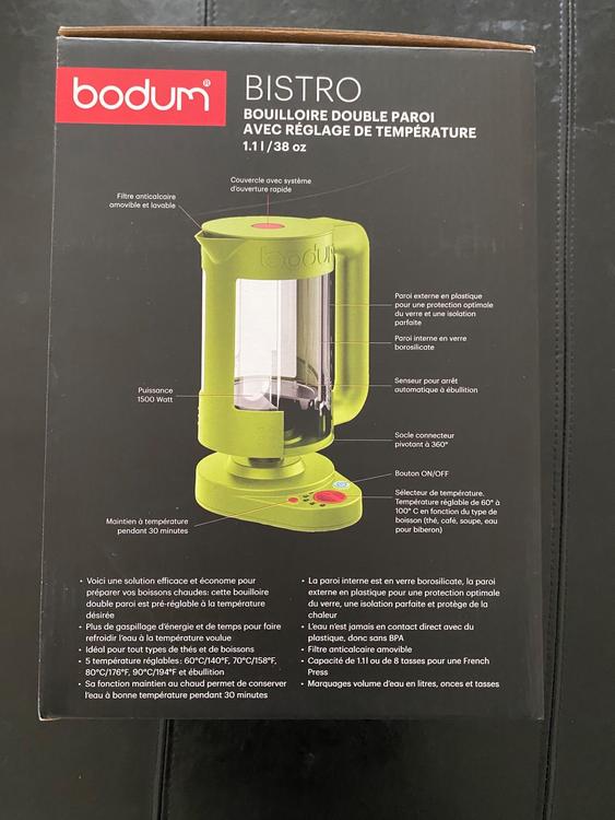 Bouilloire électrique Bistro 1.1 litre - Bodum