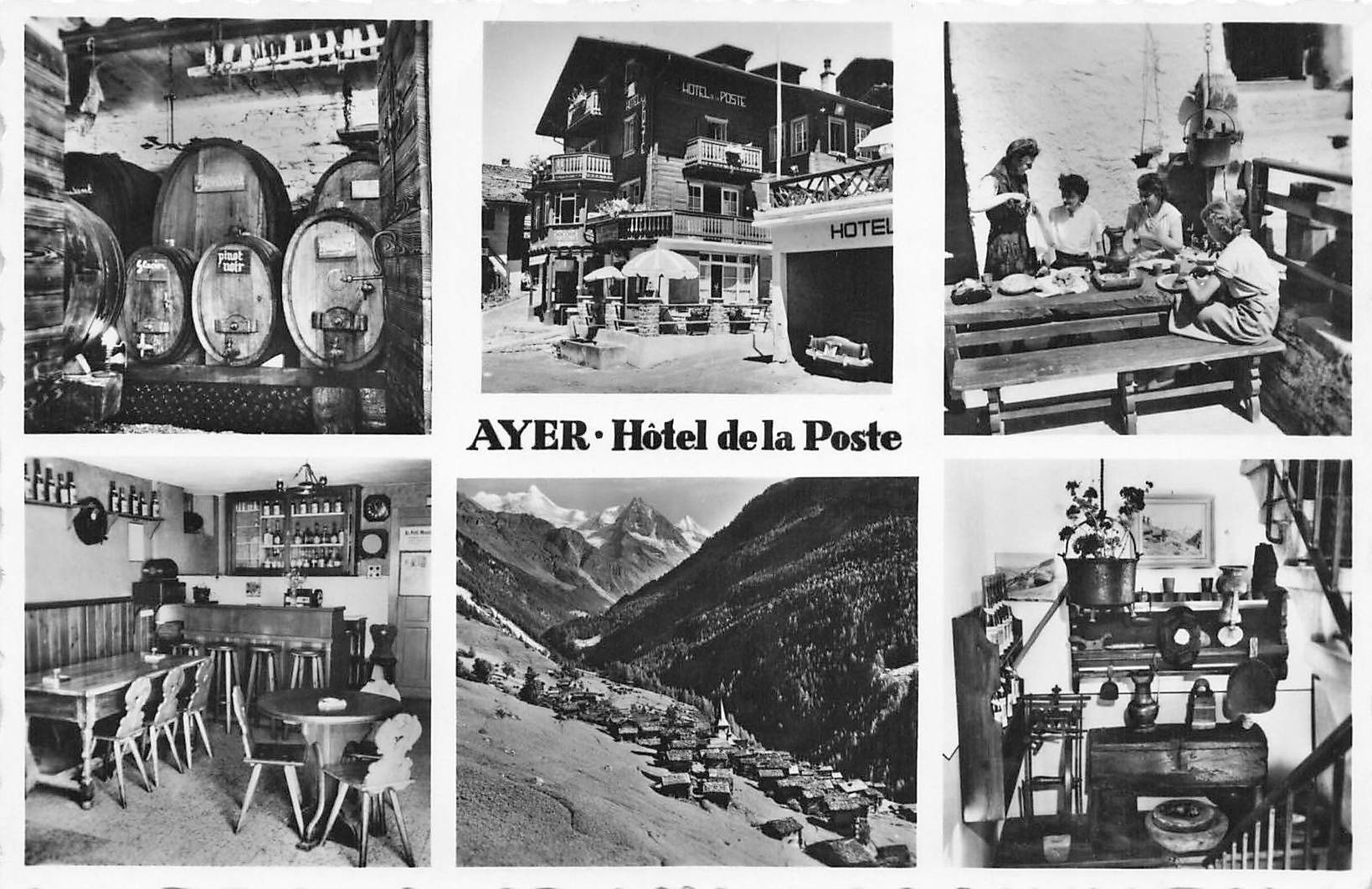 Ansichtskarten: Ayer hotel de la poste – Gebraucht aus Biasca von Blenio71