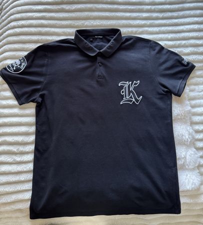 Polo The Kooples noir, taille L, Homme