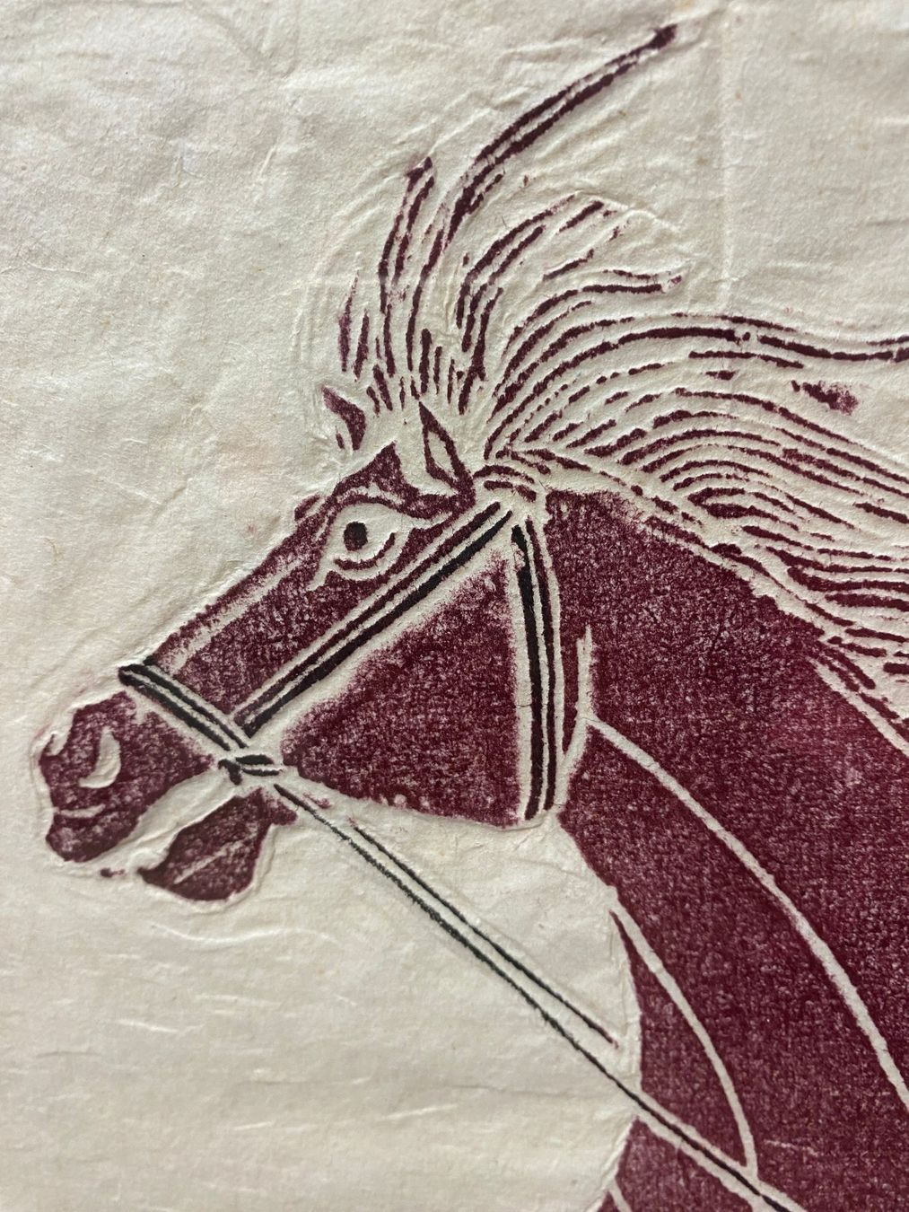 Gravures sur bois: Reiter, der ein Pferd zähmt – D'occasion à Münchenstein par tsp01 5