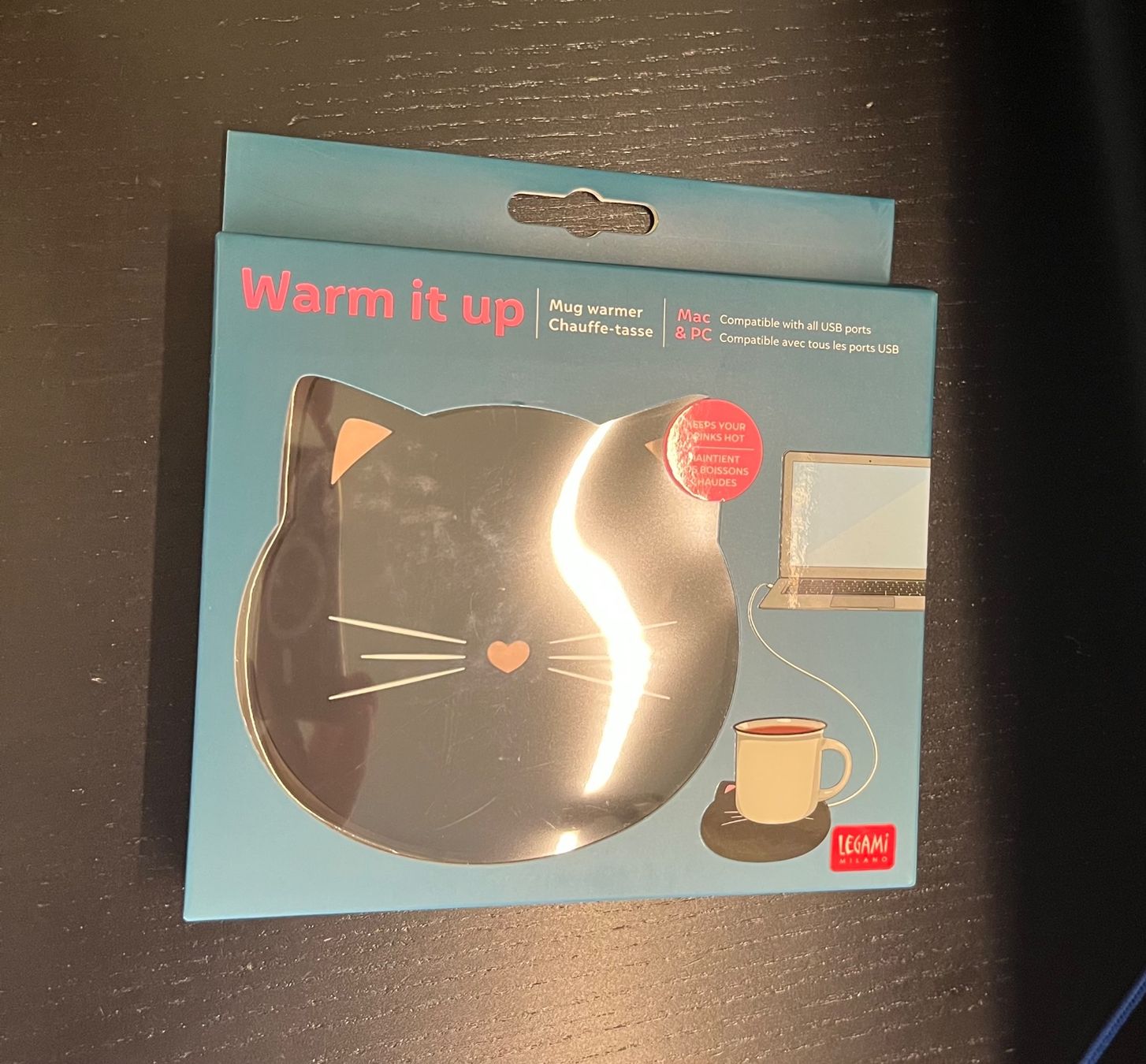Legami Tazze: Chauffe-tasse chat legami milano neuf – Nuovo e nell'imballaggio originale da Lausanne venduto da val-sav 1