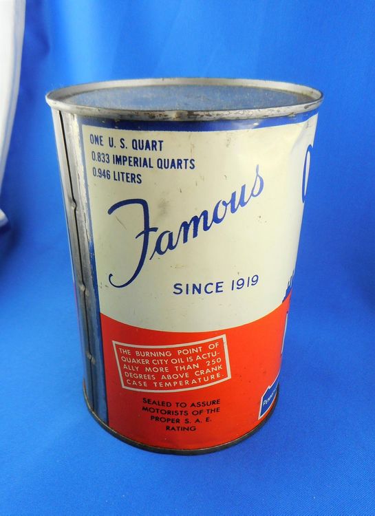 Quaker City Motor Oil Can Vintage Retro Kaufen auf Ricardo