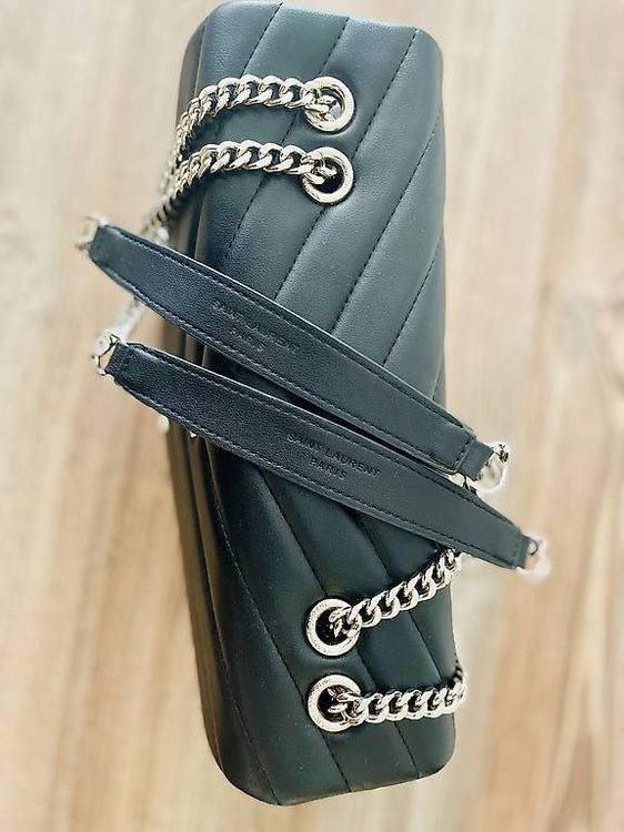 Sac ZARA à Chaîne Argenté, Cuir Synthétique Noir, Style Bandoulière - Neuf, Jamais Porté !
