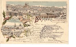 1896 Litho von Lausanne