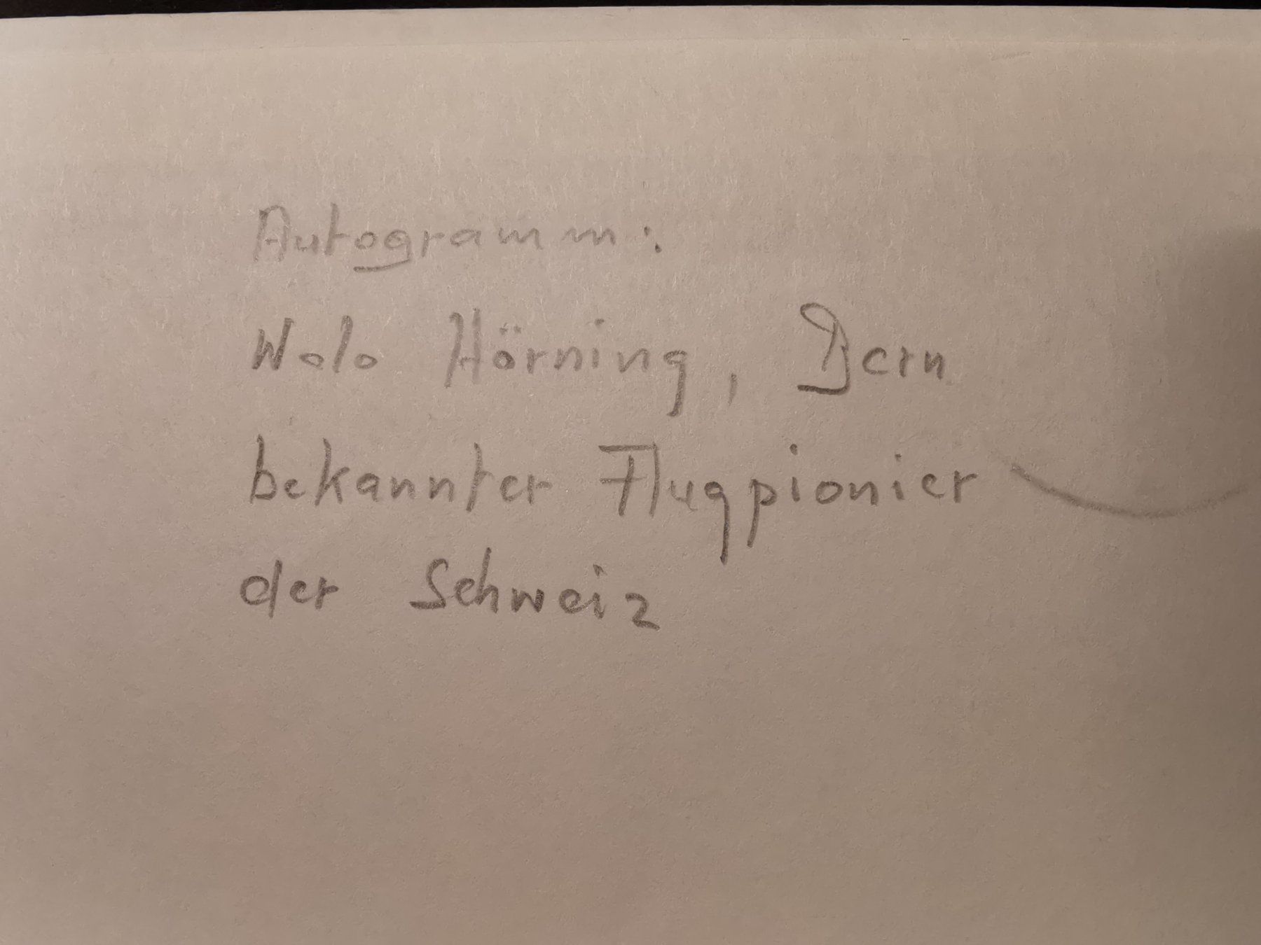 Autografi: Schweizer Flugpionier Walo Hörning Briefmarken-Brief 1977 – Usato da Rheineck venduto da kat_7gld 1
